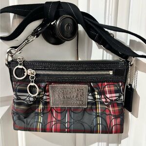 Coach Plaid Tartan Poppy Crossbody Bag